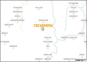 map of Tacuarandí