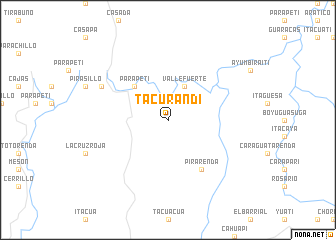 map of Tacurandi