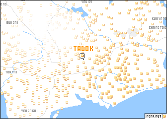 map of Tadŏk