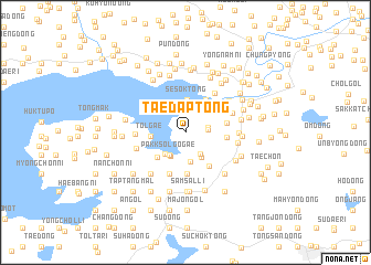 map of Taedap-tong