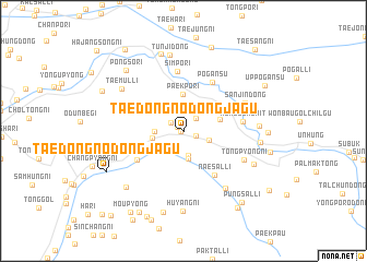 map of Taedŏng-nodongjagu