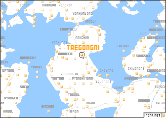 map of Taegong-ni