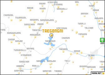 map of Taegong-ni