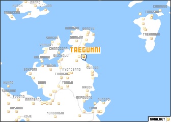 map of Taegŭm-ni