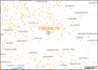 map of Taegwŏlt\