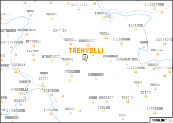map of Taehyŏl-li
