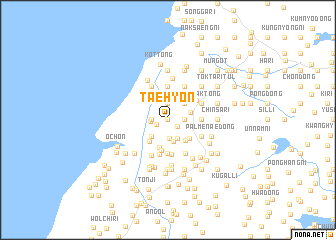 map of Taehyŏn
