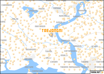 map of Taejŏng-ni