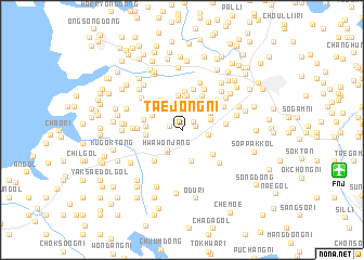 map of Taejŏng-ni