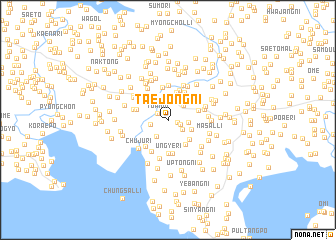 map of Taejŏng-ni