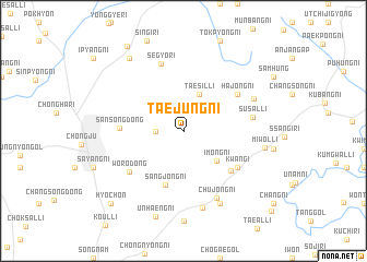 map of T\