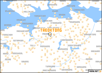 map of Taeŏk-tong