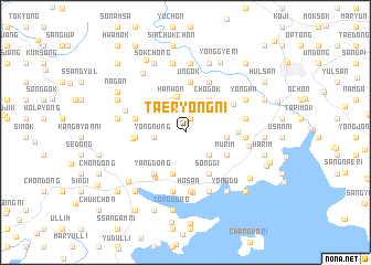 map of Taeryong-ni
