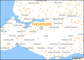 map of Taesan-dong