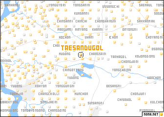 map of Taesandu-gol