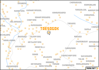 map of Taesŏgok