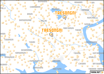 map of Taesŏng-ni