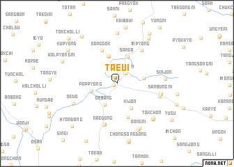 map of Taeŭi