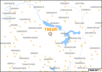 map of Taeu-ri