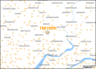 map of Taeyŏn-ni