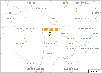 map of Tafdeman