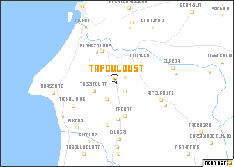 map of Tafouloust