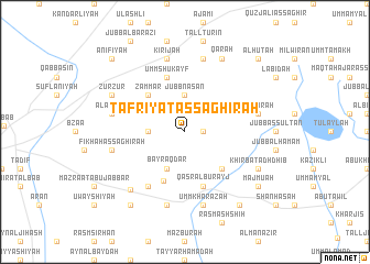 map of Tafrīyat aş Şaghīrah
