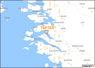 map of Tåften