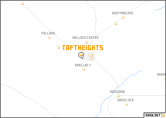 map of Taft Heights