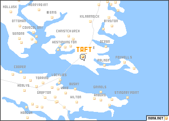 map of Taft