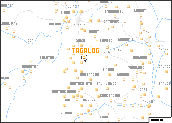 map of Tagalog