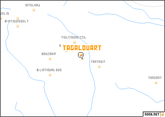 map of Tagalouart
