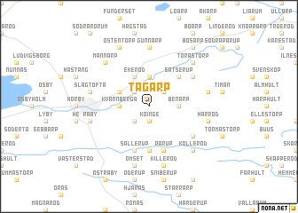 map of Tågarp