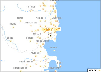 map of Tagaytay