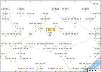 map of Taga