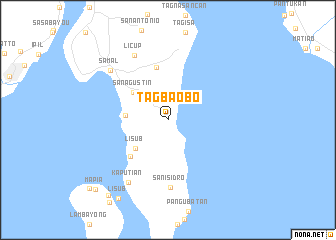 map of Tagbaobo