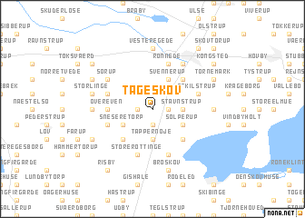 map of Tågeskov