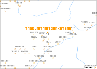 map of Tagounit nʼAït Ouaketene