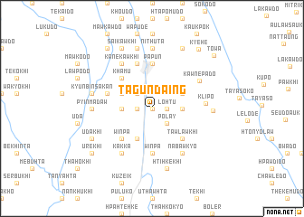 map of Tagundaing