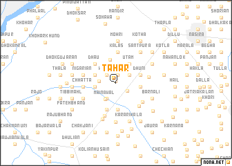 map of Tāhar