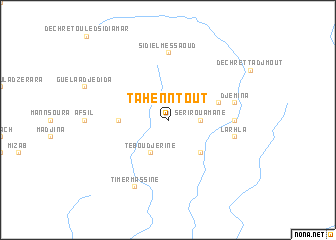 map of Tahenntout