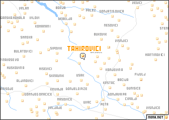 map of Tahirovići