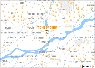 map of Tahli Sāhib