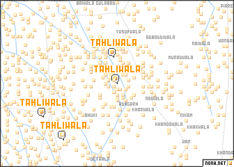 map of Tahlīwāla