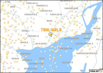 map of Tāhlīwāla