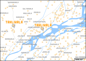 map of Tahlīwāla