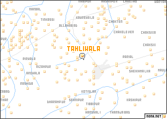 map of Tāhlīwāla