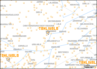 map of Tāhliwāla