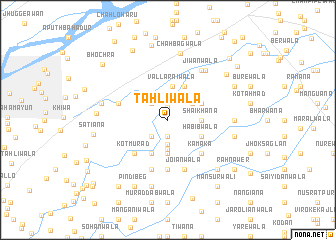 map of Tahliwāla