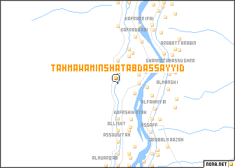 map of Ţahmā wa Minshāt ‘Abd as Sayyid